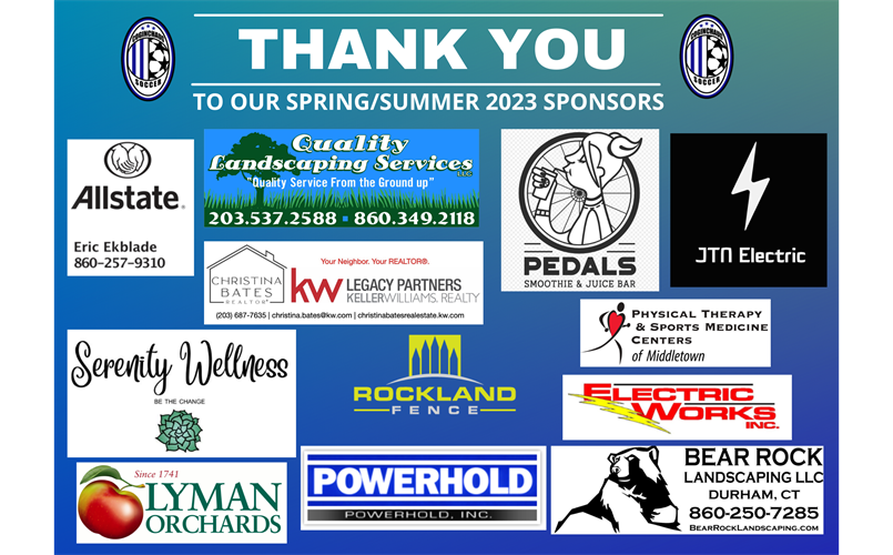 We love our sponsors! 